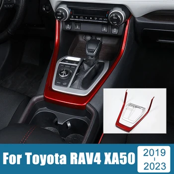 Auto-Pribora Za Toyota RAV4 RAV 4 XA50 Hybrid 2019 2020 2021 2022 2023 ABS Kućište Mjenjača Okvir Torbica Navlaka Naljepnice