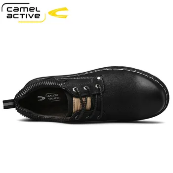 Camel Active/ Novost 2020 godine; muške casual cipele od prave kože; jesenski poslovni Svadbene cipele u stilu Divljeg Retro s blagim Pilingom ; muške cipele od спилка Slika 2