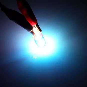 Svjetlosni pokazatelj širine Dc 12v T10 Halogena umetanje Amber Širina Automobila Plavo svjetlo 12v Žarulja sa žarnom niti s premazom u Boji lampe G E9L2 Slika 1