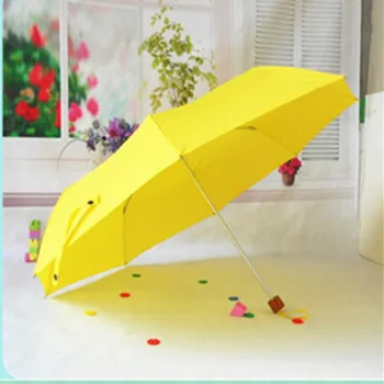 Putni Sklopivi kišobran žuti kišobran Kako sam upoznao tvoju mamu Ženske sklopivi kišobrani Pluća Sunčane дождевики Parapluie Rain Gear Slika 5