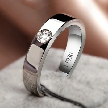 Trodimenzionalni dizajn srebro инкрустированное okrugli muški prsten sa kristalima, открывающееся podesivo jednostavno zaručnički prsten za par blagdanski dar
