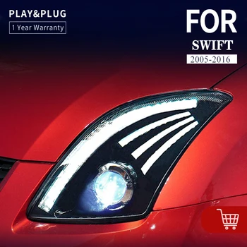 Auto-Stil Glavu Lampa za Suzuki Swift LED Svjetla 2005-2016 Swift Stražnji Противотуманный Kočnica Поворотник Auto Oprema Slika 0