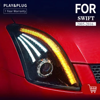 Auto-Stil Glavu Lampa za Suzuki Swift LED Svjetla 2005-2016 Swift Stražnji Противотуманный Kočnica Поворотник Auto Oprema Slika 1
