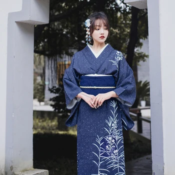 Azijski Odijelo Nacionalni Trendovi Donje Kimono S Cvjetnim Uzorkom Юката Novost Večernja Haljina Japanski odjeća za Косплея
