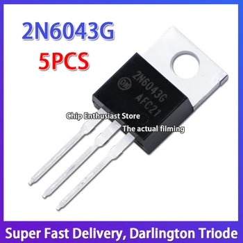 5PCS 2N6043G NA TO-220 60V 8A NPN Bipolarni Agregat Darlington Tranzistor Slika 0