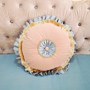 Novi pink okrugla četkica s pjenasto oblikovanim košaricama jastuk luksuzni kauč ljepota osnovna ležaja home auto Dec ured za odrasle MF112