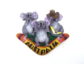 Australija tri naljepnice na hladnjak sa коалой