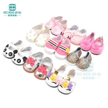 7,5 cm Mini-cipele za lutke pogodan za 43 cm, igračke za novorođenče lutke i pribor za američke lutke cipele princeza, casual cipele