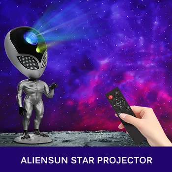 Aliensun Galaxy Star Projektor Noćno Svjetlo Atmosfera Zvjezdano Nebo Projekcija Lampa Za Spavaće Sobe Home Dekorativni Dječji Rođendanski Poklon