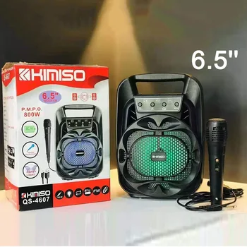 Prijenosni bluetooth zvučnici KIMISO vanjski 6,5-inčni subwoofer visoke glasnoće bežične s mikrofonom karaoke osnovna rasvjeta
