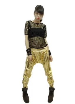 2015 Nova Moda Jazz ženske sportske hlače ženskog hip-hop plesne hlače сценические odijela slobodne individualnosti Блестка Hlače