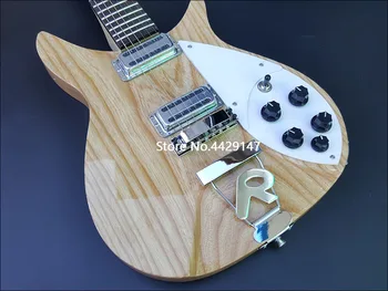 Kvalitetna električna gitara 325 uzorka, tijelo od lipe, ploča od mahagonija, prozirna boja za drvo, pravi fotografije, besplatna dostava. Slika 2