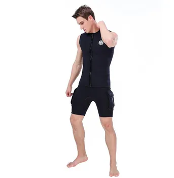 SLINX Gospodo 3 mm Neoprenska Tehnički Kratke hlače Bez Rukava Prsluk Za Ronjenja Odijelo za Ronjenje i Oprema Za Ronjenje, Surfanje Topljenje Džep Hlače Slika 3