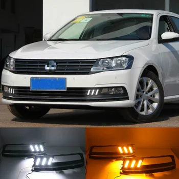 1 Par Za Volkswagen VW Lavida 2015-2017 sa žutim signalnim svjetlom Trun Plavo noćno svjetlo LED DRL Dnevni Podvozje svjetla