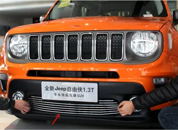Za Jeep Renegade 2019-2021 aluminijska legura prednja rešetka ukrasna rešetka rešetka, zaštitna rešetka ukras auto oprema Slika 5