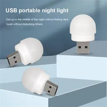 USB Mini noćno svjetlo Led Nožica Lampa Pokretna Punjenje Prijenosne Lampe Za Čitanje Knjiga Male Okrugle Lampe Za Zaštitu Očiju Za Čitanje Slika 0