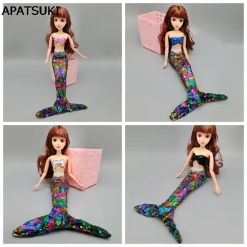 Lutke Večernjih Haljina Za Barbie Lutke Suknja Haljina Modne Odjeće Za dollhouse Barbie Haljine sa Šljokicama Rep Sirene Igračka Lutka Pribor