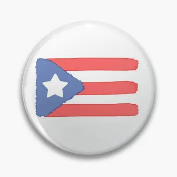 Акварельный Zastava Puerto Rico Podesiva Soft Tipka Pin Nakit Ženski Kreativni Ovratnik Poklon Metalni Pin S Lapels Odjeća Dekor Šešir