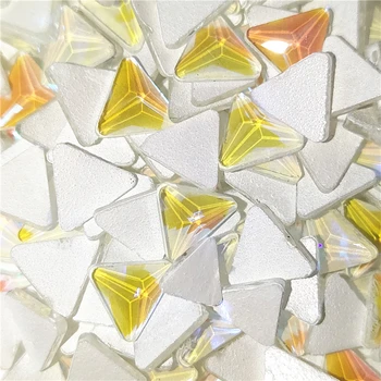 Jelly V 6 mm Crystal AB Sjajni Ljepilo Ne Vruće Utvrđivanju vještački dijamant Nakit Rhinestones Fluorescencija Dizajn Nail DIY Pribor