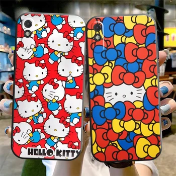 Torbica Za telefon Hello Kitty s Dragim Likom iz Crtića Za Xiaomi Redmi 7 8 9 9A 9C 9T Note 9 9T 9S 10 10 Pro 10S Stražnji Poklopac Mekana Crna Slika 0