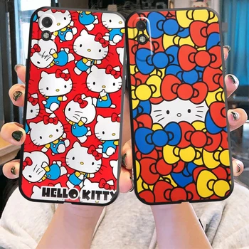 Torbica Za telefon Hello Kitty s Dragim Likom iz Crtića Za Xiaomi Redmi 7 8 9 9A 9C 9T Note 9 9T 9S 10 10 Pro 10S Stražnji Poklopac Mekana Crna Slika 3