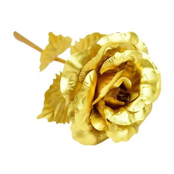 Prekriven Folijom Ruža Umjetna Zlatna Ruža Cvijet Vjenčanje College Cvjetnih Dekoracija Valentinovo Romantični Poklon Poklon Za Godišnjicu 6