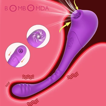 Klitoris Sisa G-Točke Dildo Vibrator Za Parove 10 Brzina Klitoris Dojenče Punjiva Stimulator Klitorisa Seks Igračaka za Odrasle za Žene