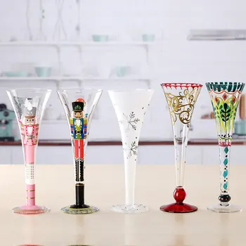 Kreativni Čašu Za Koktele Sa Ručno Oslikanim, Čašu Za Šampanjac, Vino Čaše Za Votke, Vjenčanje Home Bar, Hotel Posuđe Za Piće